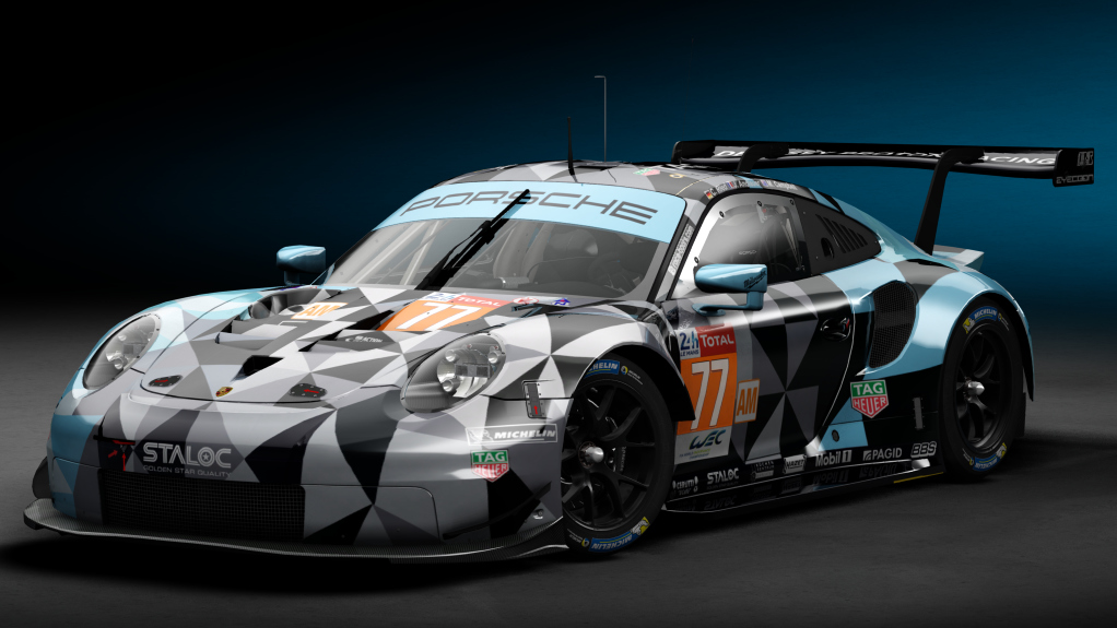 2018 Porsche 911 RSR GTE, skin 2018 #77 Dempsey-Proton Competition LM24