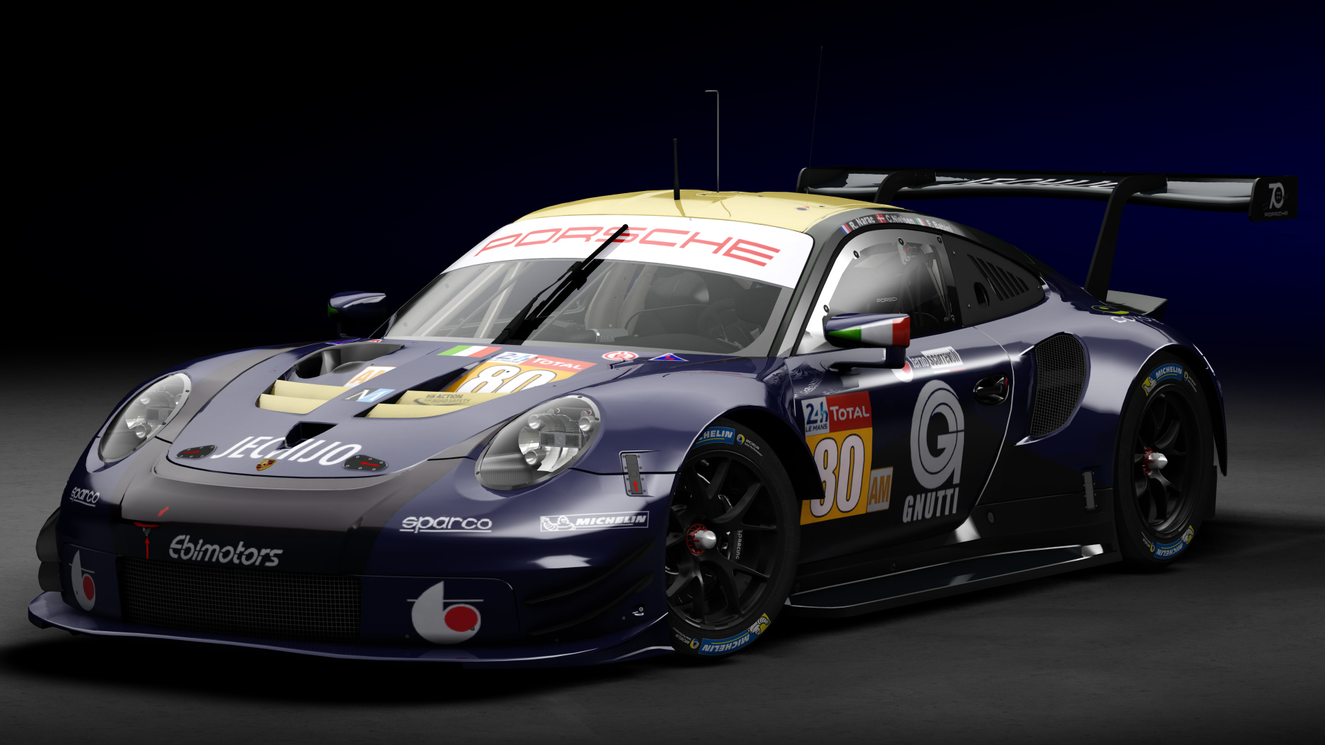 2018 Porsche 911 RSR GTE, skin 2018 #80 Ebimotors LM24