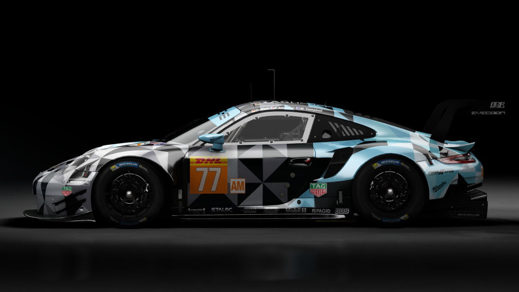 2018 Porsche 911 (991.II) RSR GTE, skin 2018 #77 Dempsey-Proton Competition WEC