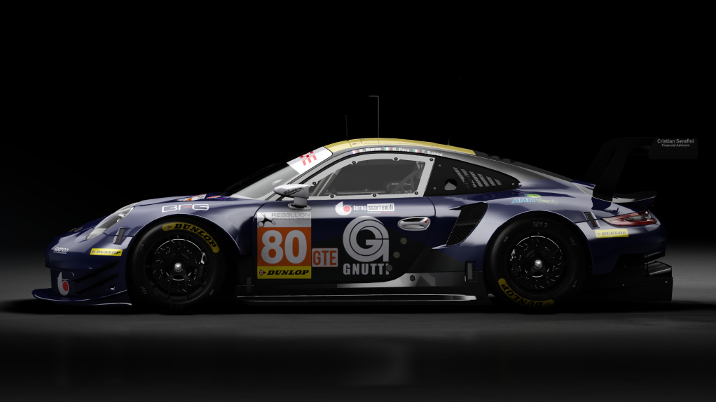 2018 Porsche 911 (991.II) RSR GTE, skin 2018 #80 Ebimotors ELMS