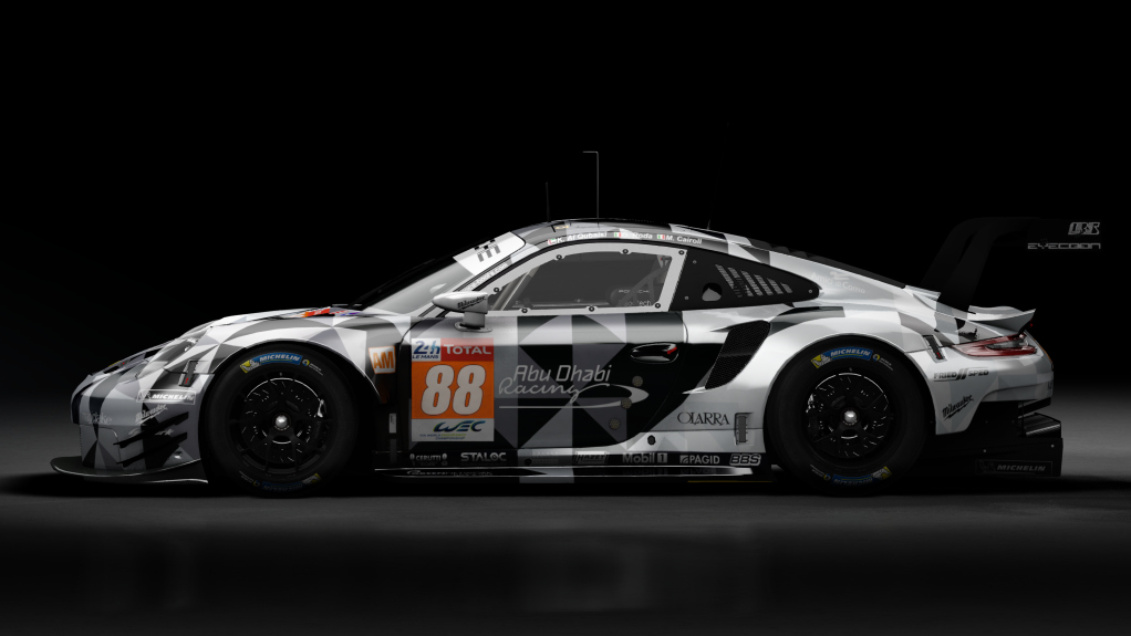 2018 Porsche 911 (991.II) RSR GTE, skin 2018 #88 Dempsey-Proton Competition LM24