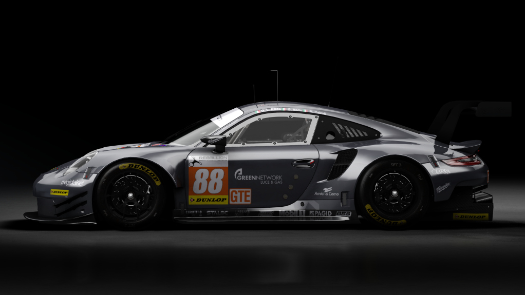 2018 Porsche 911 (991.II) RSR GTE, skin 2018 #88 Proton Competition ELMS