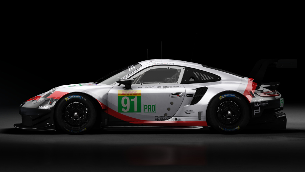 2018 Porsche 911 (991.II) RSR GTE, skin 2018 #91 Porsche GT Team WEC