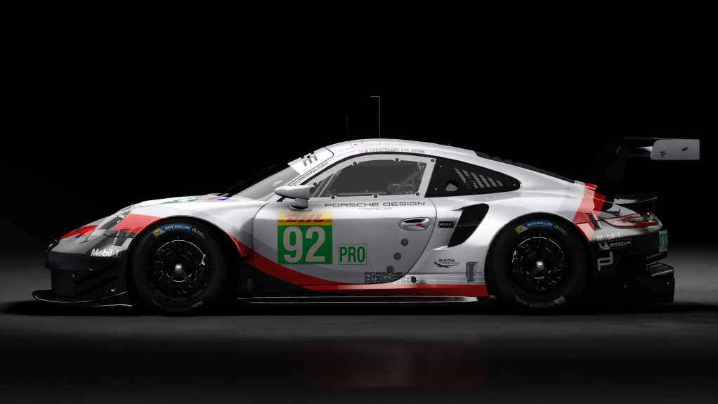 2018 Porsche 911 (991.II) RSR GTE, skin 2018 #92 Porsche GT Team WEC