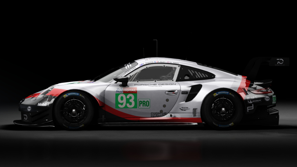 2018 Porsche 911 (991.II) RSR GTE, skin 2018 #93 Porsche GT Team LM24