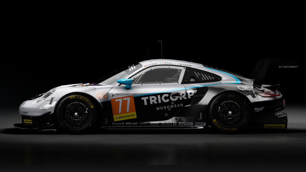 2018 Porsche 911 (991.II) RSR GTE, skin 2019 #77 Dempsey-Proton Competition ELMS