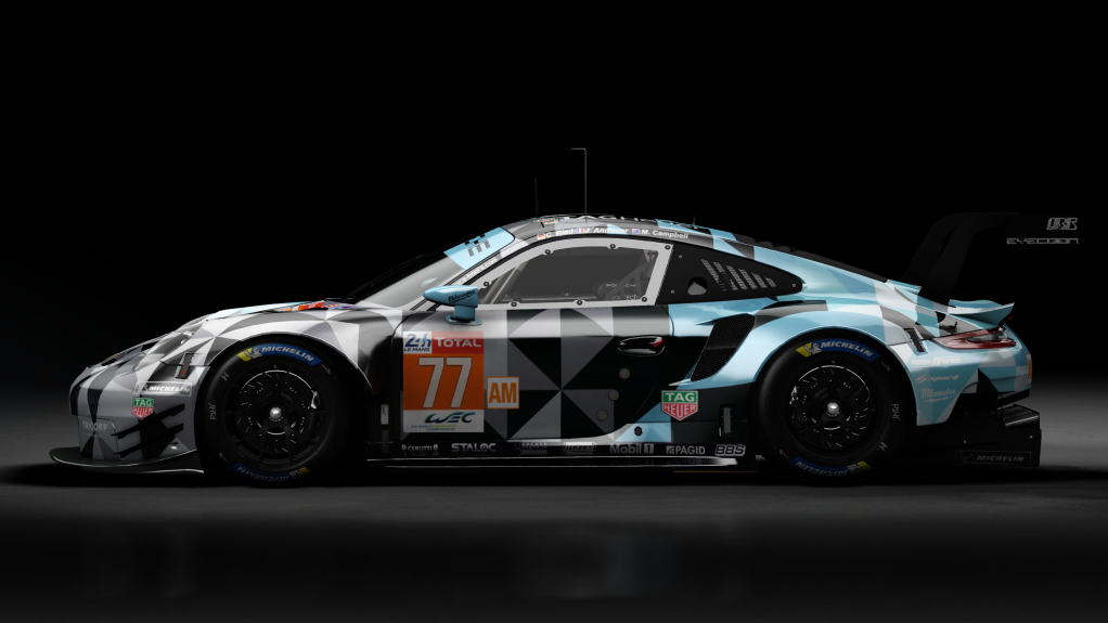 2018 Porsche 911 (991.II) RSR GTE, skin 2019 #77 Dempsey-Proton Competition LM24