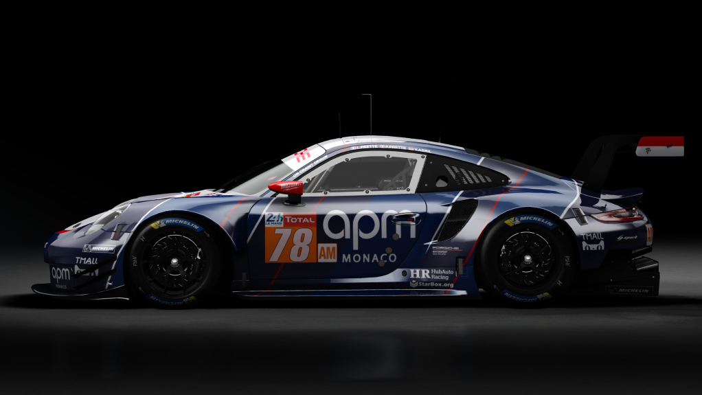 2018 Porsche 911 (991.II) RSR GTE, skin 2019 #78 Proton Competition LM24