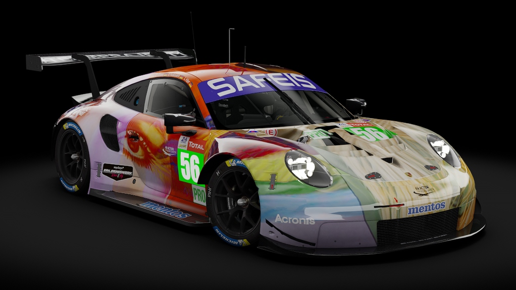 2018 Porsche 911 (991.II) RSR GTE, skin 2020 #56 Team Project 1 LM24 VIRTUAL