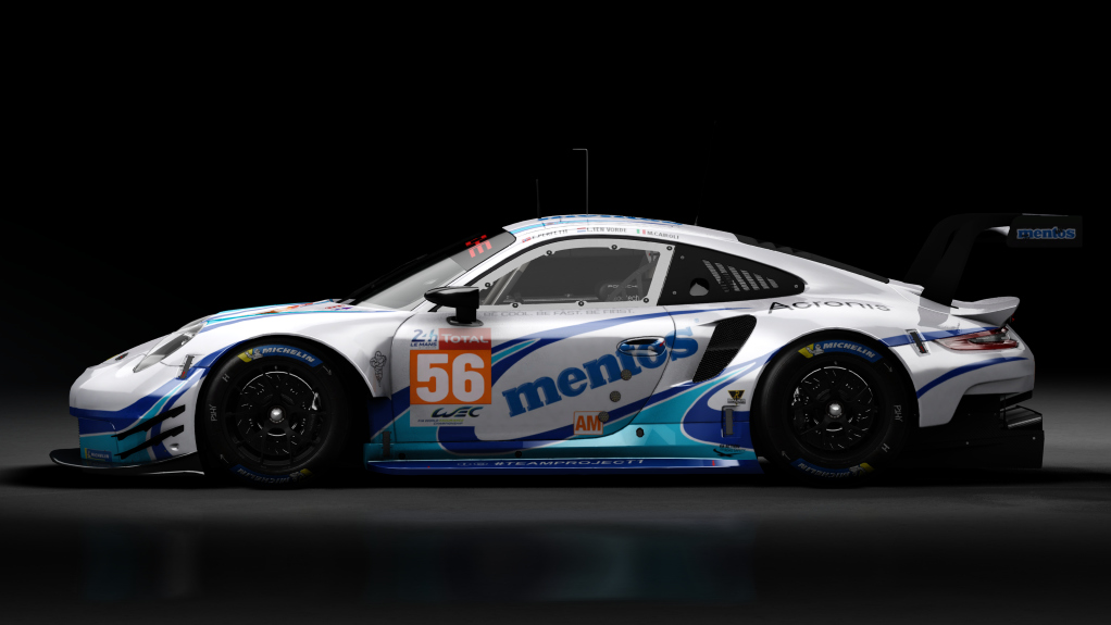 2018 Porsche 911 (991.II) RSR GTE, skin 2020 #56 Team Project 1 LM24