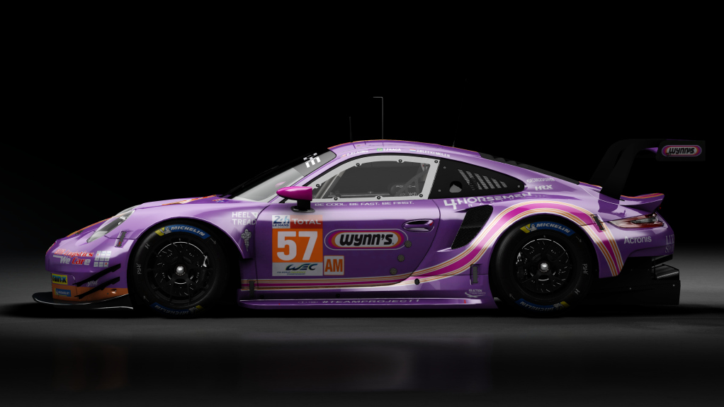 2018 Porsche 911 (991.II) RSR GTE, skin 2020 #57 Team Project 1 LM24