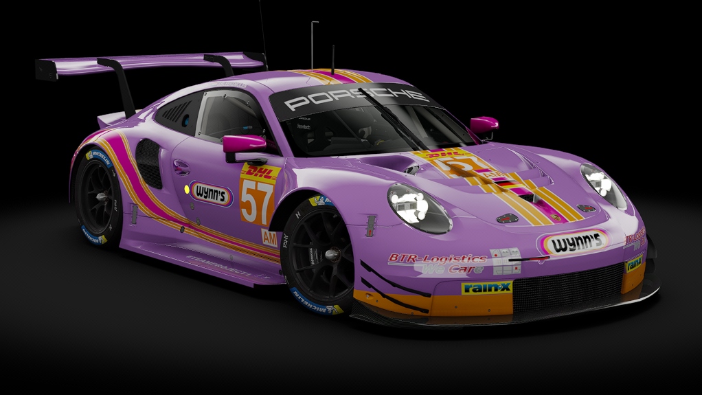 2018 Porsche 911 (991.II) RSR GTE, skin 2020 #57 Team Project 1 WEC-1