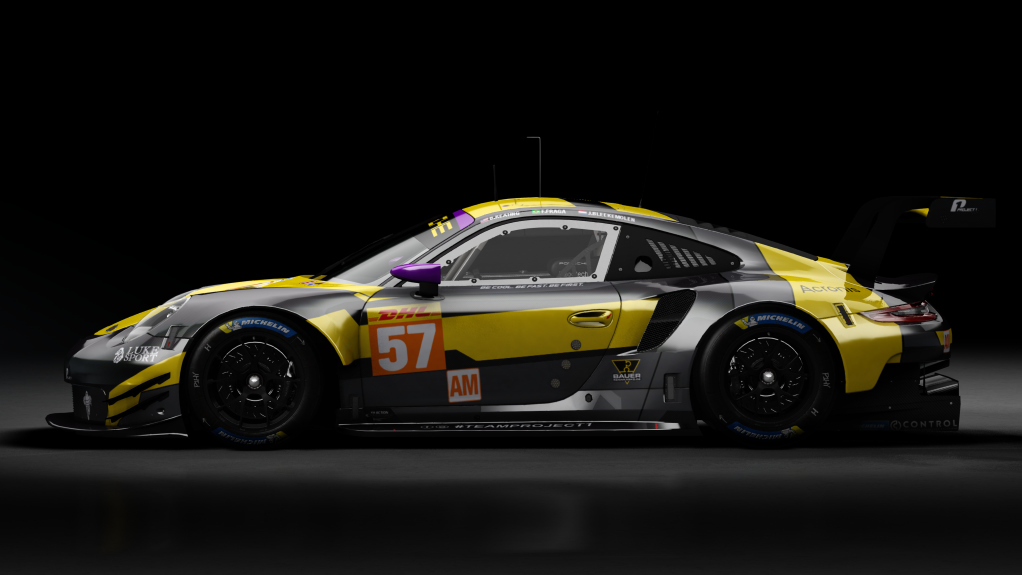 2018 Porsche 911 (991.II) RSR GTE, skin 2020 #57 Team Project 1 WEC