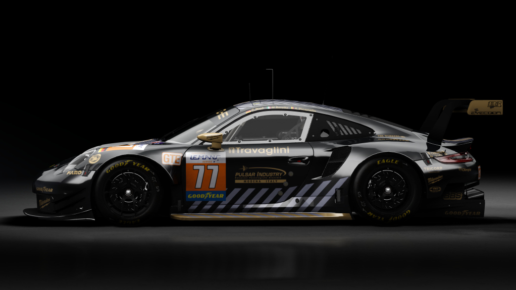 2018 Porsche 911 (991.II) RSR GTE, skin 2020 #77 Proton Competition ELMS