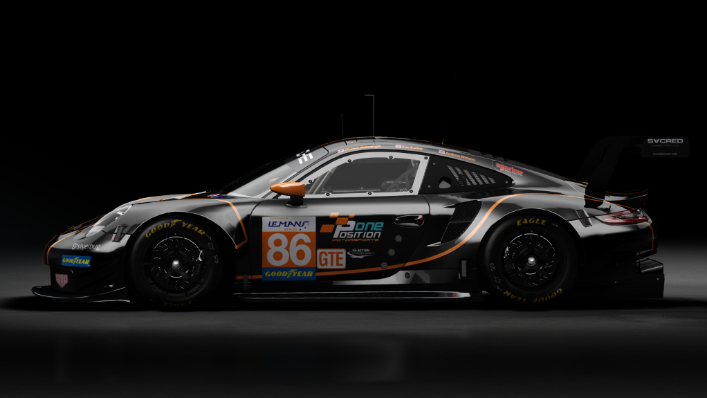 2018 Porsche 911 (991.II) RSR GTE, skin 2020 #86 Gulf Racing ELMS