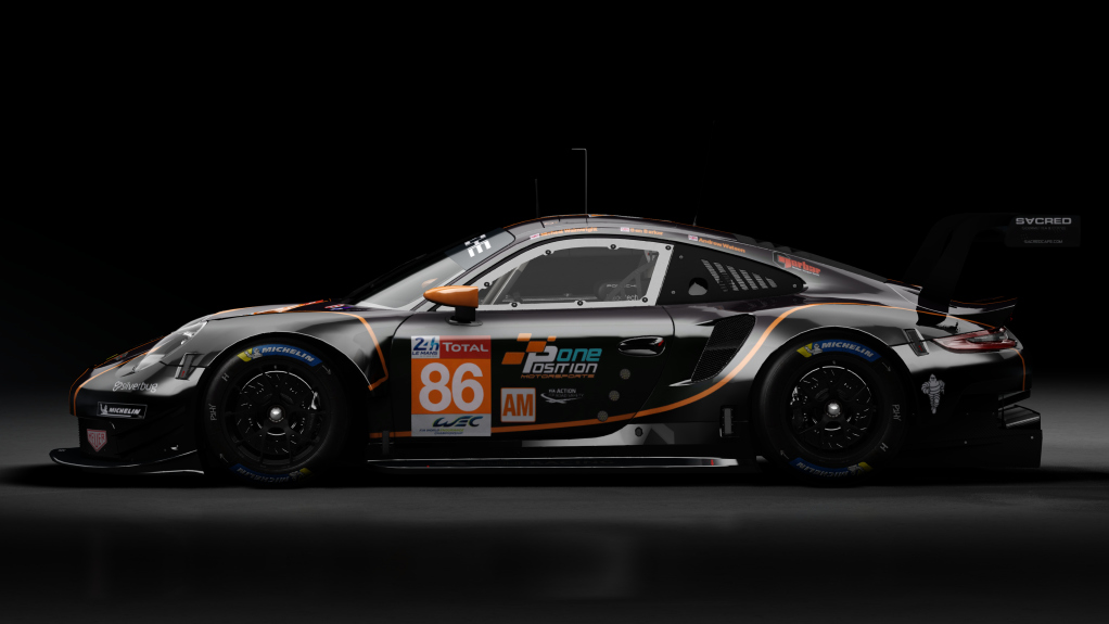 2018 Porsche 911 (991.II) RSR GTE, skin 2020 #86 Gulf Racing LM24