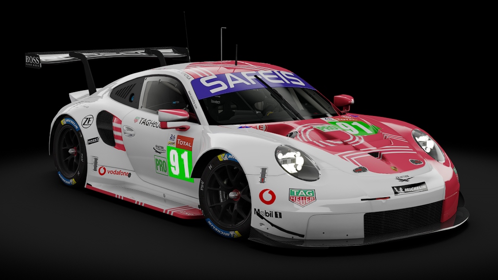 2018 Porsche 911 (991.II) RSR GTE, skin 2020 #91 Porsche Esports Team LM24 VIRTUAL