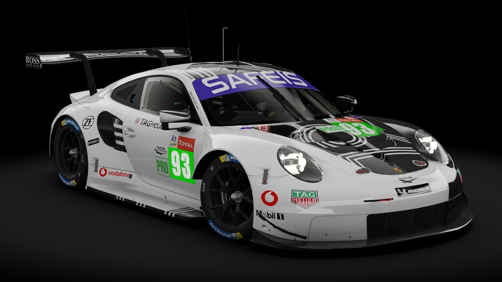 2018 Porsche 911 (991.II) RSR GTE, skin 2020 #93 Porsche Esports Team LM24 VIRTUAL