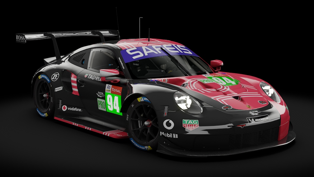 2018 Porsche 911 (991.II) RSR GTE, skin 2020 #94 Porsche Esports Team LM24 VIRTUAL