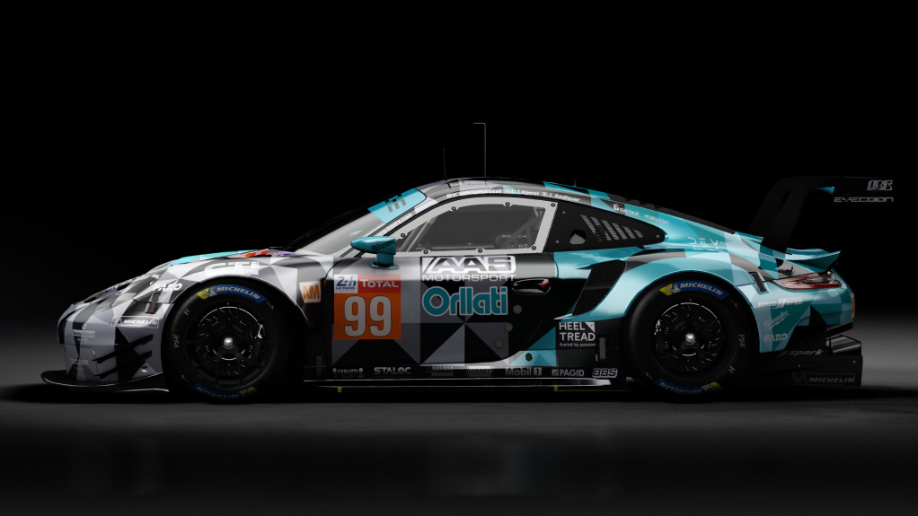 2018 Porsche 911 (991.II) RSR GTE, skin 2020 #99 Dempsey Proton Competition LM24