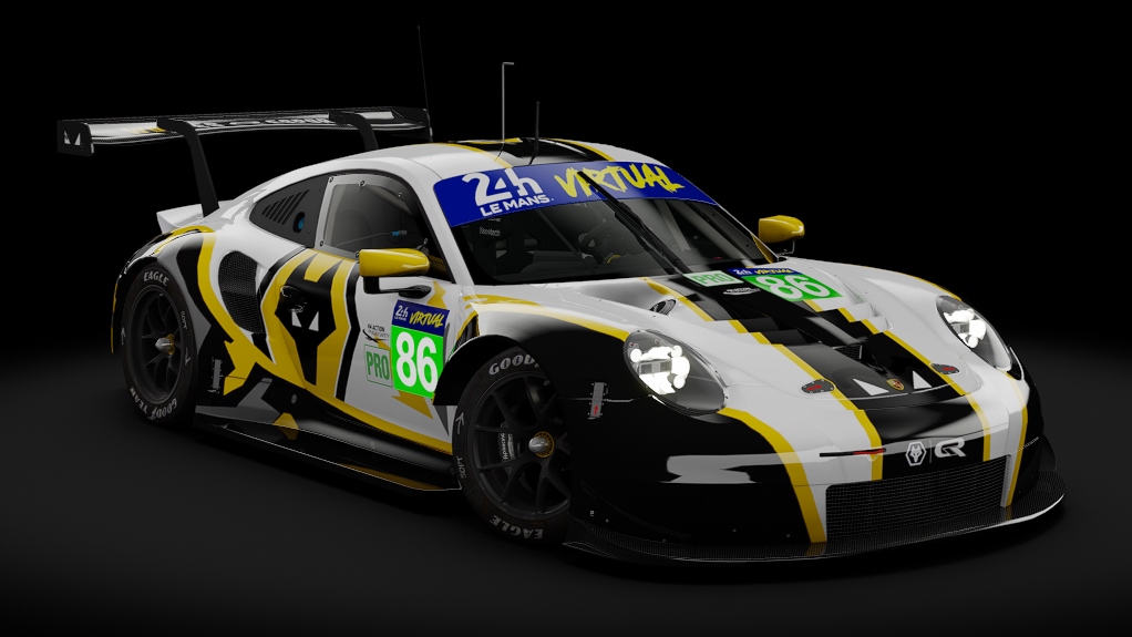 2018 Porsche 911 (991.II) RSR GTE, skin 2022 #86 GR Wolves Racing LM24 VIRTUAL