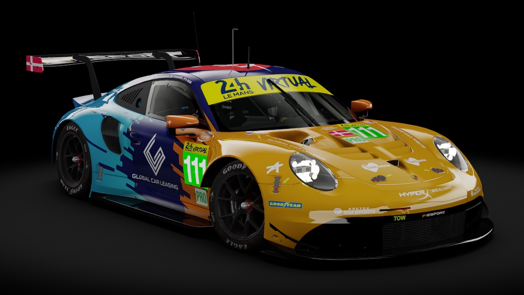 2018 Porsche 911 (991.II) RSR GTE, skin 2023 #111 P1 Esport LM24 VIRTUAL